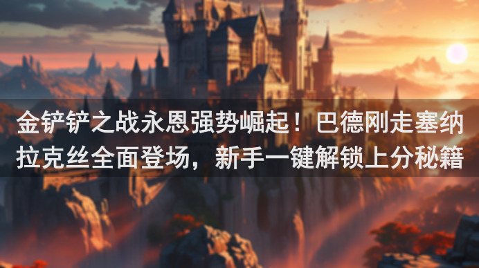 金铲铲之战永恩强势崛起！巴德刚走塞纳拉克丝全面登场，新手一键解锁上分秘籍
